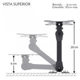 Steren STV-021 soporte para TV 58,4 cm (23") Negro