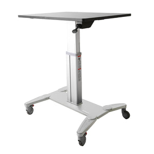 StarTech.com Estación de Trabajo Móvil de Pie y Sentado con Superficie de 80cm - de Altura Ajustable - Escritorio Móvil 