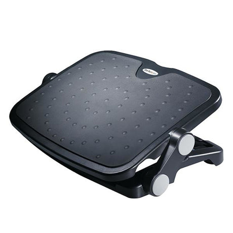 StarTech.com Descansapiés Ajustable para Debajo del Escritorio o Mesa - Descansapiés Ergonómico de Ángulo y Altura Ajust