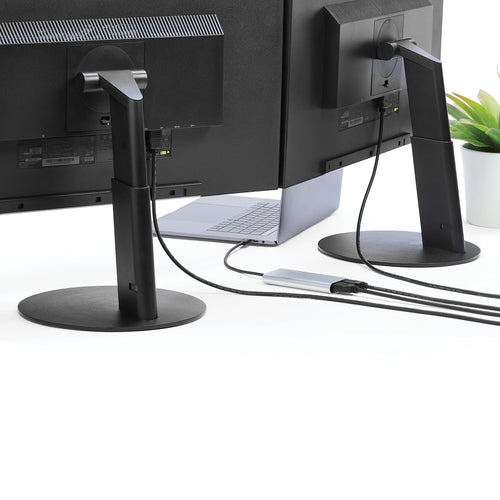 StarTech.com Adaptador Thunderbolt a HDMI 2.0 Doble - Conversor Thunderbolt a HDMI Doble de 4K 60Hz - Adaptador de Vídeo