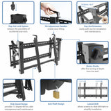 StarTech.com Soporte VESA de Montaje de Video Wall para Monitores de 45 a 70 Pulgadas - de Acero - Antirrobo Monitor