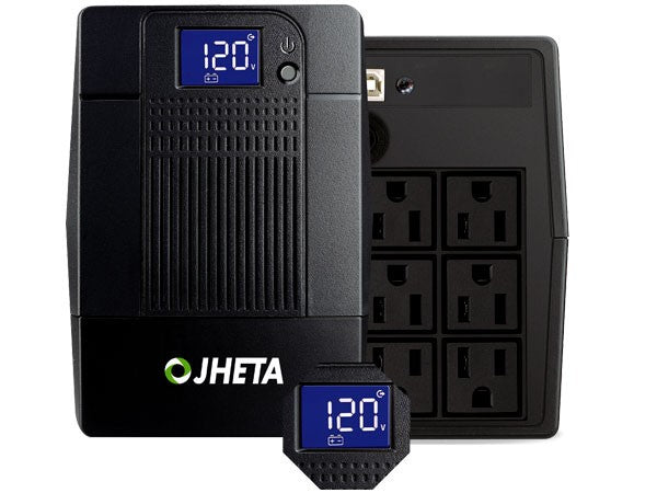 Jheta NEO LED 900 sistema de alimentación ininterrumpida (UPS) Línea interactiva 0.9 kVA 480 W 6 salidas AC, 120 V