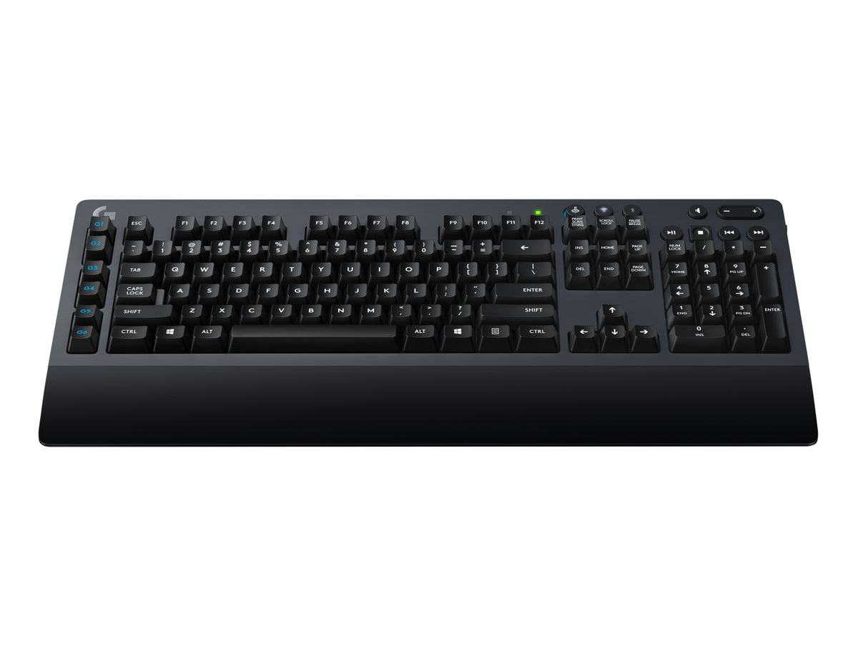 Logitech G 920-008387 teclado Juego RF inalámbrico + bluetooth Inglés Negro, Tamaño completo (100%), Interruptor mecánic