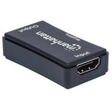 Manhattan Repetidor HDMI, 4K audio/vídeo extendedores Repetidor de señales AV 4096 x 2160 Pixeles 40 m 60 Hz