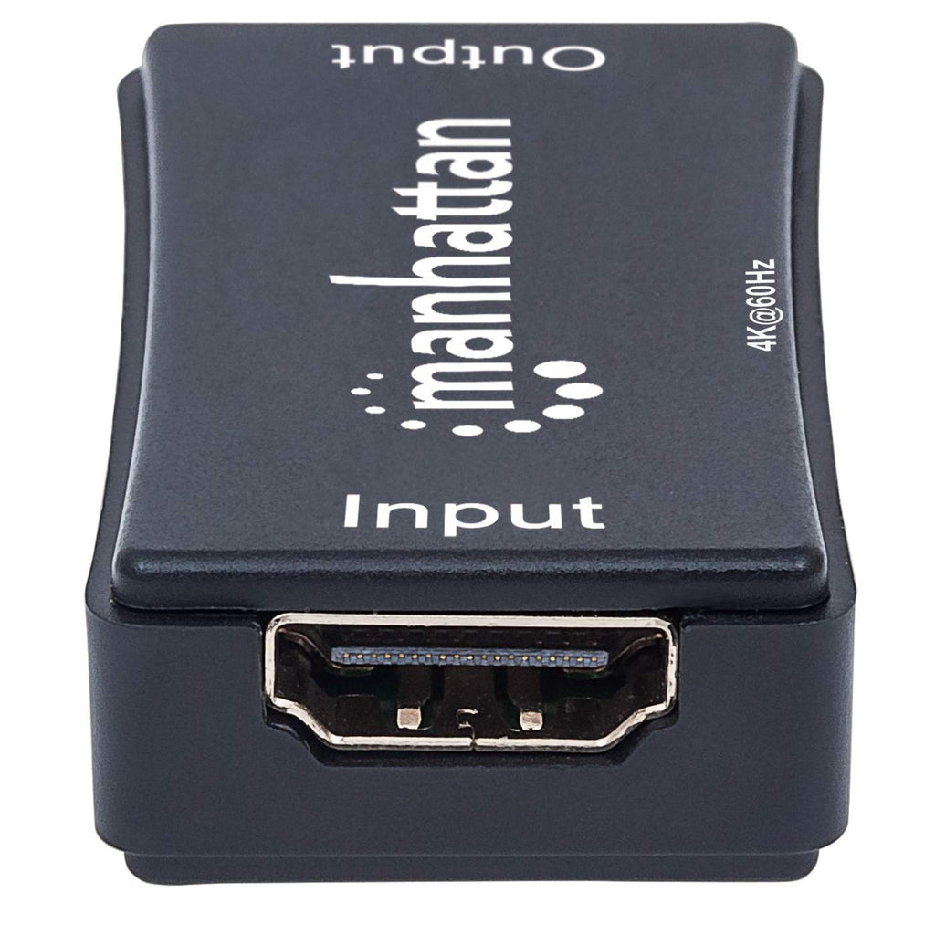 Manhattan Repetidor HDMI, 4K audio/vídeo extendedores Repetidor de señales AV 4096 x 2160 Pixeles 40 m 60 Hz