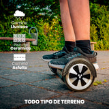 Vorago HB-200 scooter auto balanceado Scooter de auto-equilibrio 12 kmh 4400 mAh Negro, 120 kg, Monocromático, Patrón mú