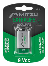 MITZU AP-1C pila de uso doméstico Batería de un solo uso 9V Alcalino, 1 pieza(s), 250 mAh