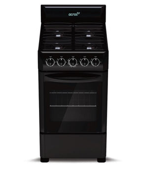 Acros NAW1001B cocina Cocina independiente Eléctrico Encimera de gas Negro