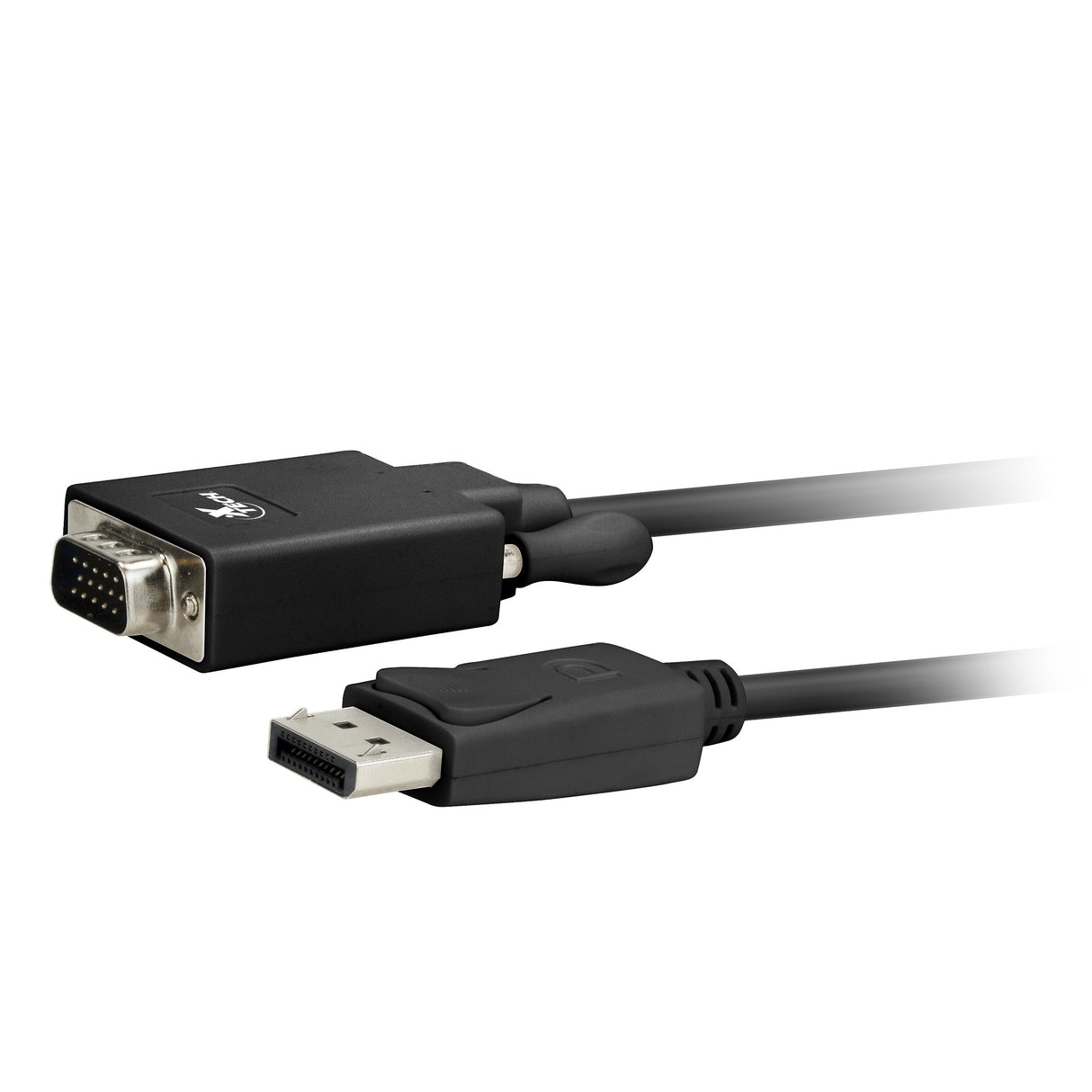 Xtech XTC-342 adaptador de cable de vídeo 1.8 m DisplayPort VGA (D-Sub) Negro, Macho, Macho, Oro