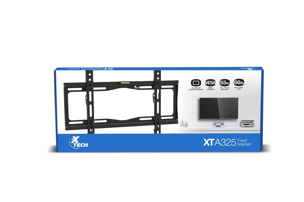 Xtech XTA-325 soporte para TV 139.7 cm (55") Negro, 400 x 400 mm, Acero