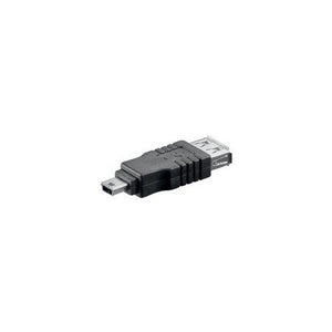K-mex ACOTGCABLE140K cambiadores de género de cables USB Mini USB Negro