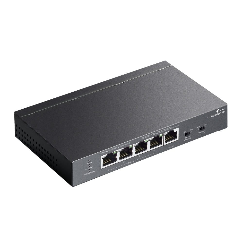 TP-Link TL-SG1005P-PD dispositivo de redes Si 5 Gigabit Ethernet (10/100/1000) Si