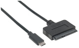 Manhattan Adaptador SATA a USB-C 3.2 SuperSpeed+ Cable USB 3.2 Gen 2 (3.1 Gen 2) USB C SATA Macho/Macho