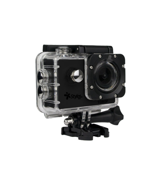 CAMARA DEPORTIVA STYLOS TECH 1080 COLOR NEGRO WIFI PANTALL 2