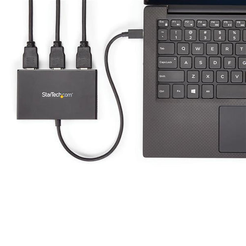 StarTech.com Adaptador USB-C Multimonitor de 3 Puertos - Hub Concentrador MST USB Tipo C a 3 Puertos HDMI - Divisor Spli