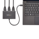 StarTech.com Adaptador USB-C Multimonitor de 3 Puertos - Hub Concentrador MST USB Tipo C a 3 Puertos HDMI - Divisor Spli