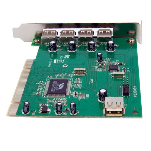 StarTech.com Adaptador Tarjeta PCI USB 2.0 de Alta Velocidad 7 Puertos - 4 Externos y 3 Internos Tarjetas y adaptadores 