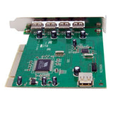 StarTech.com Adaptador Tarjeta PCI USB 2.0 de Alta Velocidad 7 Puertos - 4 Externos y 3 Internos Tarjetas y adaptadores 