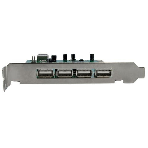 StarTech.com Adaptador Tarjeta PCI USB 2.0 de Alta Velocidad 7 Puertos - 4 Externos y 3 Internos Tarjetas y adaptadores 