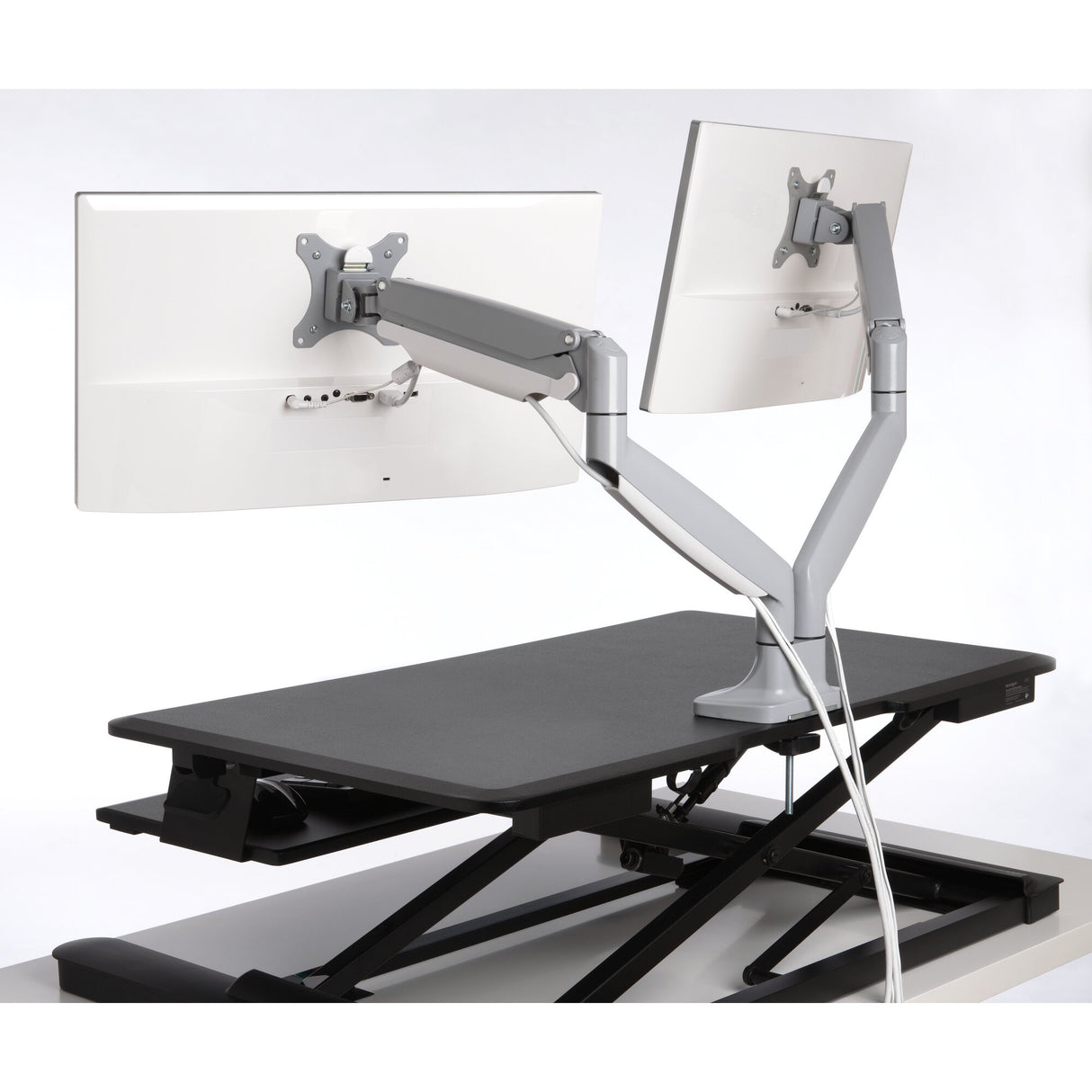 Kensington Brazo SmartFit de altura ajustable con un toque para dos monitores Monitor