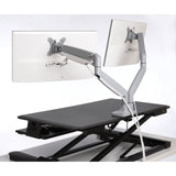 Kensington Brazo SmartFit de altura ajustable con un toque para dos monitores Monitor