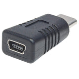 Manhattan Adaptador para Dispositivos USB-C de Alta Velocidad Cable USB C USB Mini-B Macho Hembra