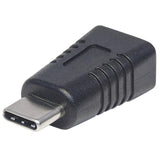 Manhattan Adaptador para Dispositivos USB-C de Alta Velocidad Cable USB C USB Mini-B Macho Hembra