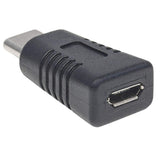 Manhattan Adaptador USB 2.0 de Micro-B a Tipo-C Cable USB C USB Micro-B Macho Hembra