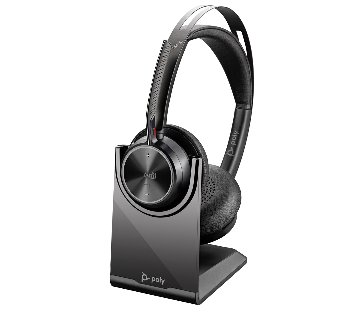 HP Poly Auriculares Poly Voyager Focus 2-M con certificación Microsoft Teams con base de carga, Inalámbrico, Oficina/Centro de llamadas, 20 - 20000 Hz