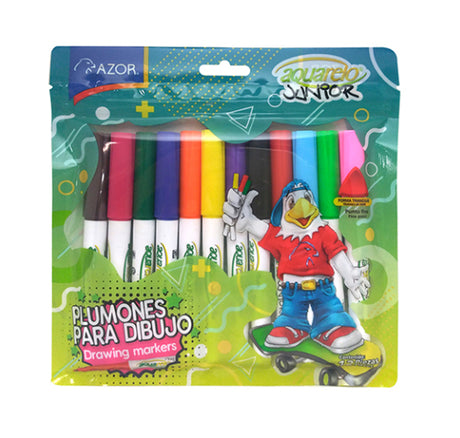 Azor 2912 marcador 12 pieza(s) Multicolor