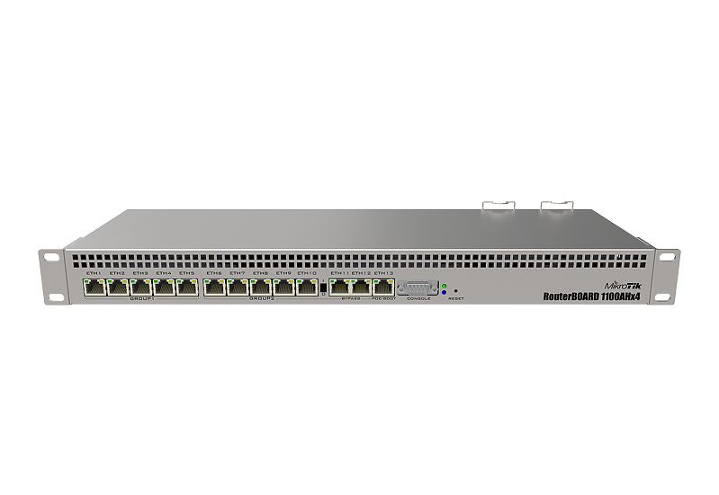 RB1100AHx4, RB 4 nucleos 1.4Ghz 13 Eth Gb 1GB RAM p/rack