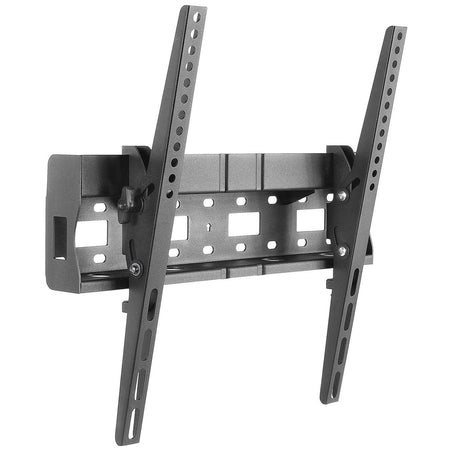 Manhattan Soporte Universal de Pared para Pantalla Plana, con Inclinación y Área de Almacenamiento Monitor Negro