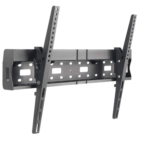 Manhattan Soporte para TV, de pared, con inclinación, pantallas planas de 37" a 70" de máximo 35 kg, con área de almacén / repisa integrada Monitor Negro