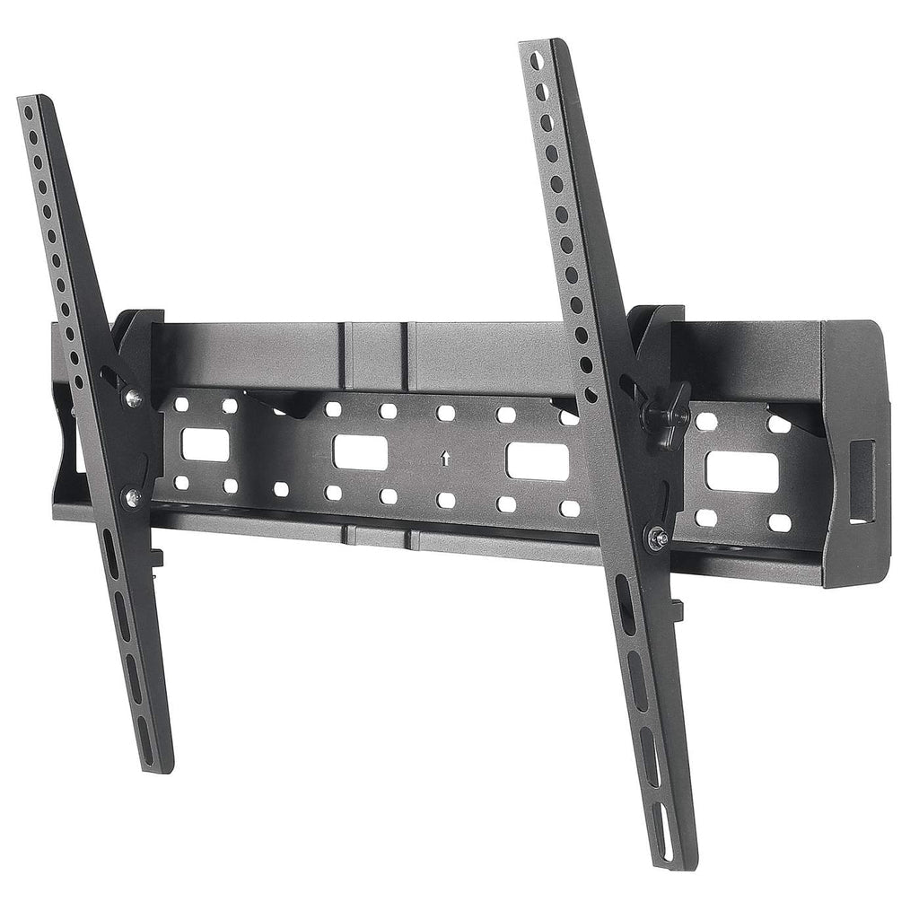 Manhattan Soporte para TV, de pared, con inclinación, pantallas planas de 37" a 70" de máximo 35 kg, con área de almacén / repisa integrada Monitor Negro