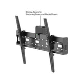 Manhattan Soporte para TV, de pared, con inclinación, pantallas planas de 37" a 70" de máximo 35 kg, con área de almacén
