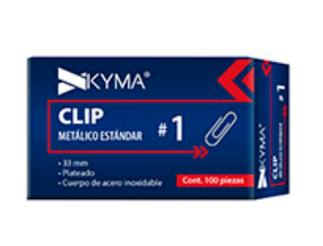KYMA CLIP-ESTANDAR-1 pinza sujetapapel Acero inoxidable