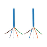 Tripp Lite N022-01K-BL Cable Ethernet a Granel de PVC (UTP) con Núcleo Sólido Cat5e 350 MHz - Azul, 304.8 m [1000 pies],