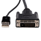 StarTech.com Adaptador DVI a DisplayPort Alimentado por USB - Conversor DVI a DisplayPort - Convertidor DVI-D a DP - 192