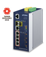 PLANET IGS-5225-4UP1T2S switch Gestionado L2+ Gigabit Ethernet (10/100/1000) Energía sobre Ethernet (PoE) Azul, Plata