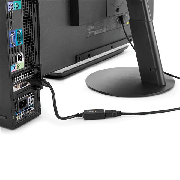 StarTech.com Adaptador Conversor de Vídeo DisplayPort a HDMI - Convertidor DP Pasivo - 1920x1200 Cable Derecho Derecho 0,21 m DisplayPort