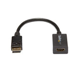 StarTech.com Adaptador Conversor de Vídeo DisplayPort a HDMI - Convertidor DP Pasivo - 1920x1200 Cable Derecho Derecho 0,21 m DisplayPort