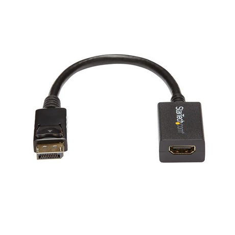 StarTech.com Adaptador Conversor de Vídeo DisplayPort a HDMI - Convertidor DP Pasivo - 1920x1200 Cable Derecho Derecho 0,21 m DisplayPort