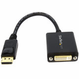 StarTech.com Adaptador de Video DisplayPort a DVI - Convertidor Externo DP - Hasta 1920x1200 - Cable Pasivo, 0.152 m, Macho, Hembra