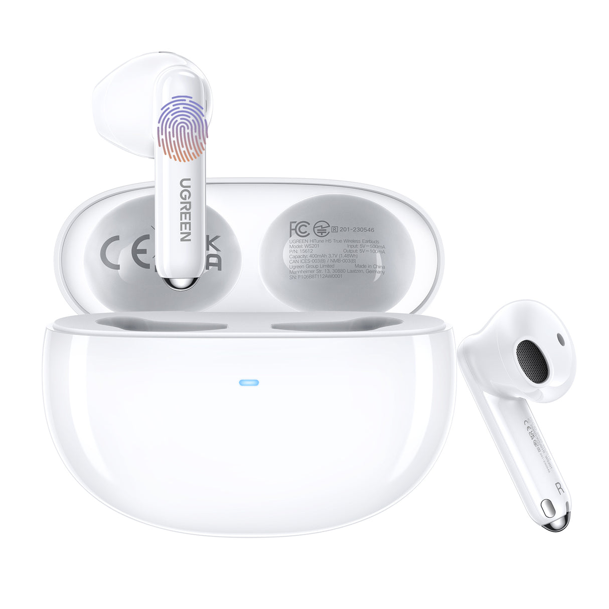 Ugreen HiTune H5 Auriculares True Wireless Stereo (TWS) Dentro de oído Llamadas/Música Blanco