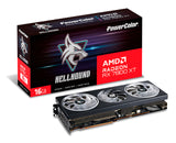 Tarjeta de Video AMD PowerColor Hellhound Radeon RX7800XT 16GB OC Triple Fan RGB GDDR6 PCIe 4.0 256-bit 1xHDMI 3xDP