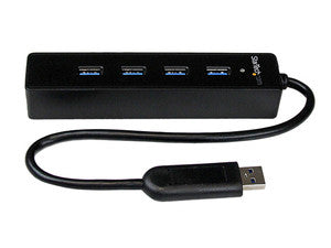 Concentrador Hub USB 3.0 4 Puertos Super Speed Portátil - Negro, Salidas