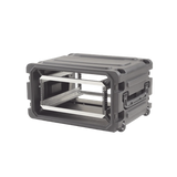SKB 20" Deep 4U Roto Shockmount Rolling Rack caja para equipo Maletín con ruedas Negro