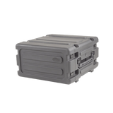 SKB 20" Deep 4U Roto Shockmount Rolling Rack caja para equipo Maletín con ruedas Negro