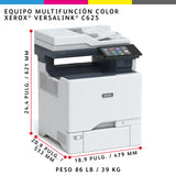Xerox VersaLink C625_DN Impresora Multifunción Laser Blanco