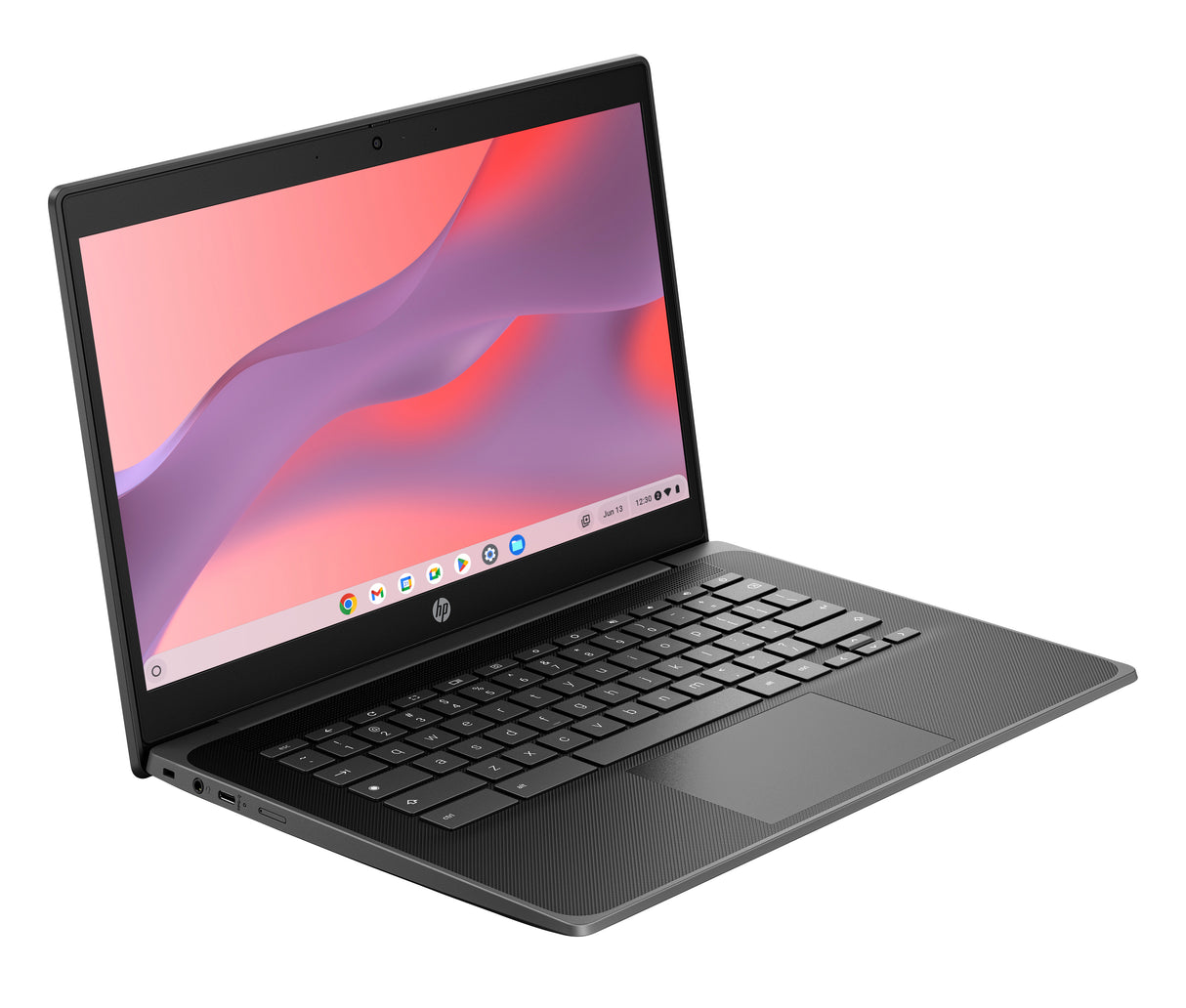 HP Fortis G11 Intel® N N100 Chromebook 35.6 cm (14") Pantalla táctil HD 4 GB LPDDR5-SDRAM 32 GB eMMC Wi-Fi 6E (802.11ax) ChromeOS Negro